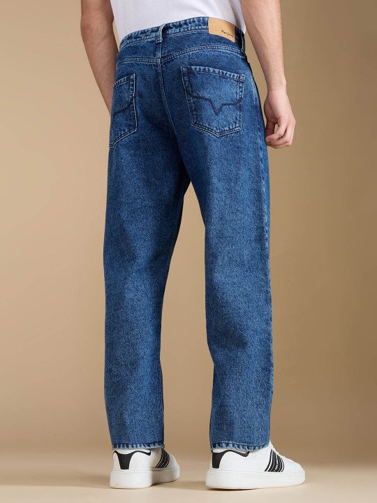 Pepe Jeans Men Relaxed Fit Mid-Rise Stretchable Jeans