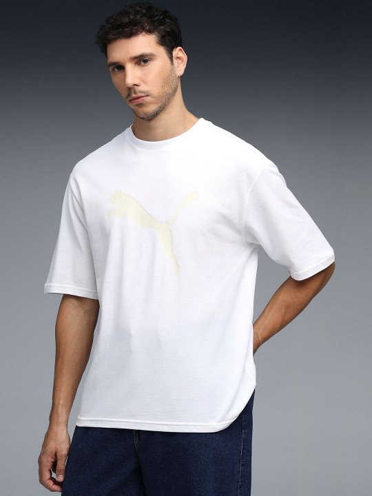 Puma Essential Elevated Brand Logo Printed Pure Cotton T-shirt