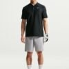 Nike Men Brand Logo Henley Neck Dri-FIT T-shirt