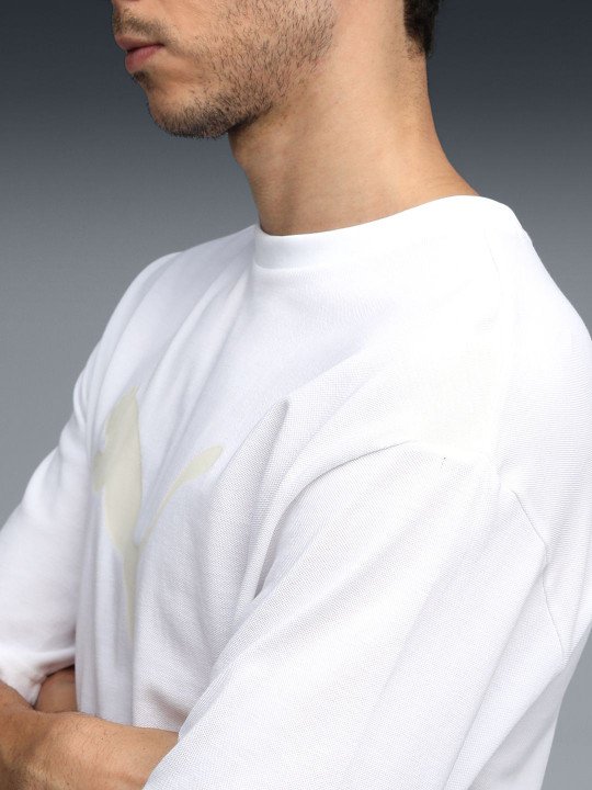 Puma Essential Elevated Brand Logo Printed Pure Cotton T-shirt