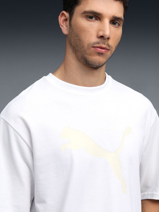 Puma Essential Elevated Brand Logo Printed Pure Cotton T-shirt