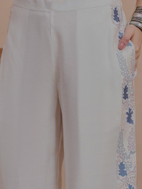 Anouk Embroidered Shirt with Trousers