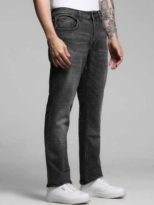 Jack & Jones Men Clark Low-Rise Light Fade Stretchable Jeans