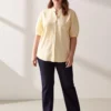 Sheetal Associates Women Regular Fit Striped Mandarin Collar Casual Shirt