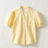 Sheetal Associates Women Regular Fit Striped Mandarin Collar Casual Shirt