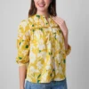 Floral Print Mandarin Collar Casual Shirt